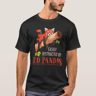 Camiseta Panda Bear Selvagem Crianças Animais Cute Red Pand