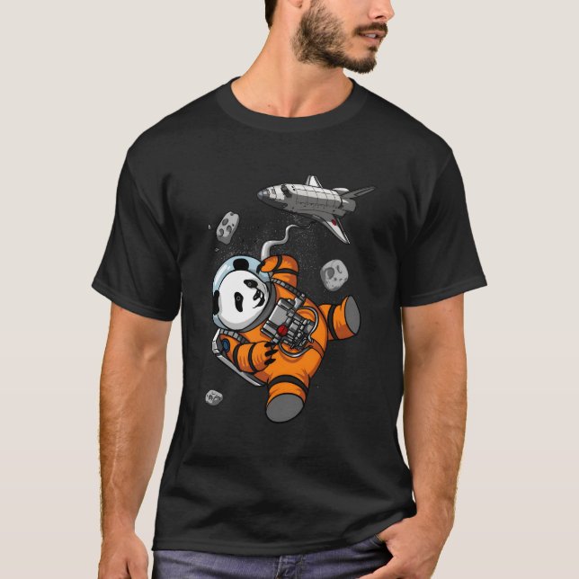 Camiseta Panda Bear Space Astronauta Animal (Frente)