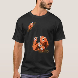 Camiseta Panda Bear Wildlife Animal Zoo Keeper Red Panda