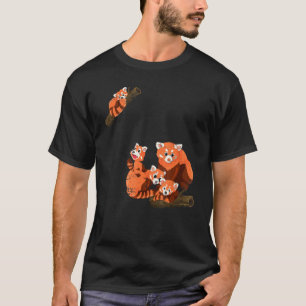 Camiseta Panda Bear Wildlife Animal Zoo Keeper Red Panda