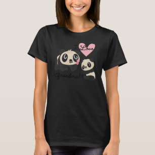 Camiseta Panda Bears I Love Grandma