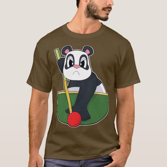 Camiseta Panda Billiard Queue (Frente)