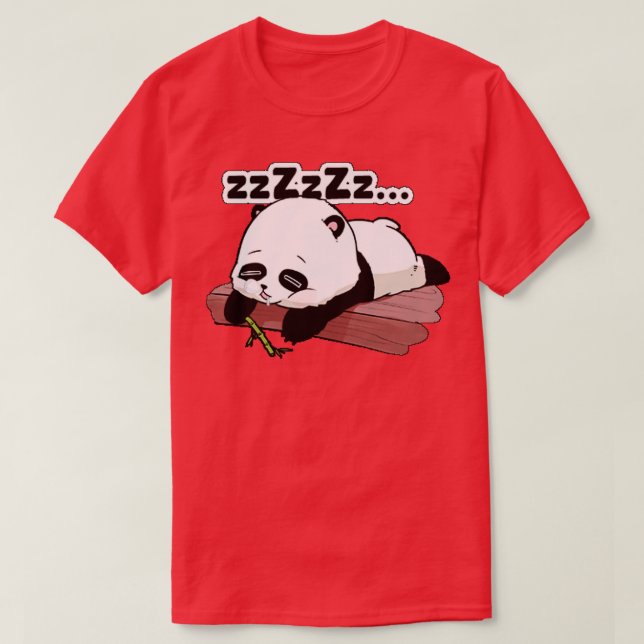 Camiseta Panda bonita dormindo (Frente do Design)