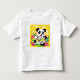 Camiseta Panda Bonita "Tenha Um Dia Pandástico"