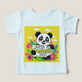 Camiseta Panda Bonita "Tenha Um Dia Pandástico"