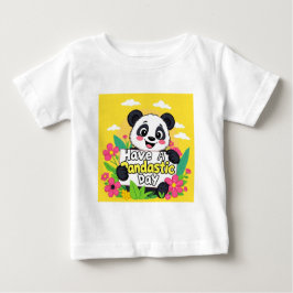 Camiseta Panda Bonita "Tenha Um Dia Pandástico"