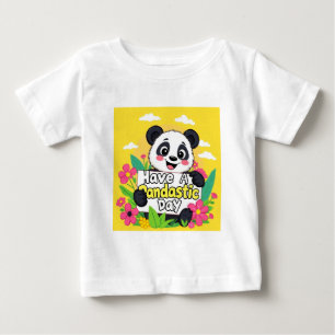 Camiseta Panda Bonita "Tenha Um Dia Pandástico"