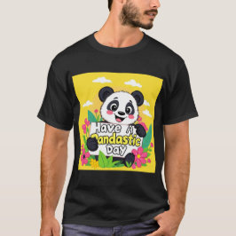 Camiseta Panda Bonita "Tenha Um Dia Pandástico"