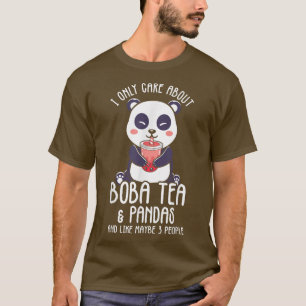 Camiseta Panda Bubble Boba Tea Kawaii Cute Anime Otaku Japa