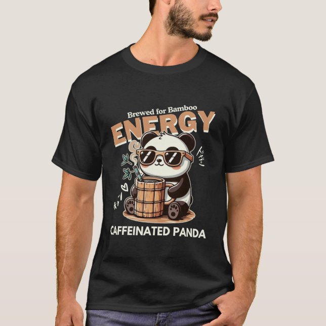 Camiseta Panda cafeinado (Frente)
