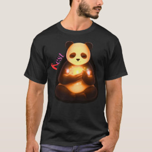 Camiseta Panda Calmo de Cura Suave Conforto Emocional