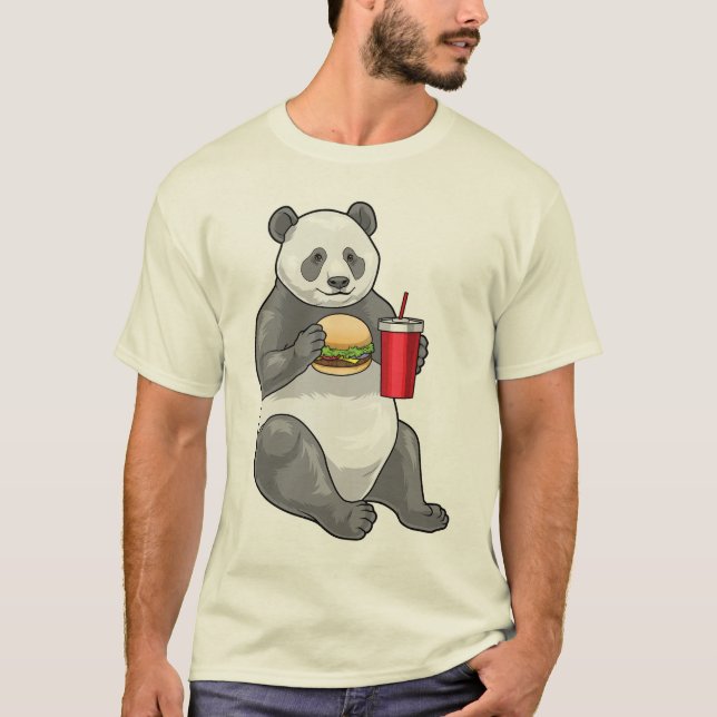 Camiseta Panda Cheeseburger (Frente)