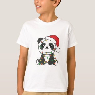 Camiseta Panda Christmas Winter Animals Pandas