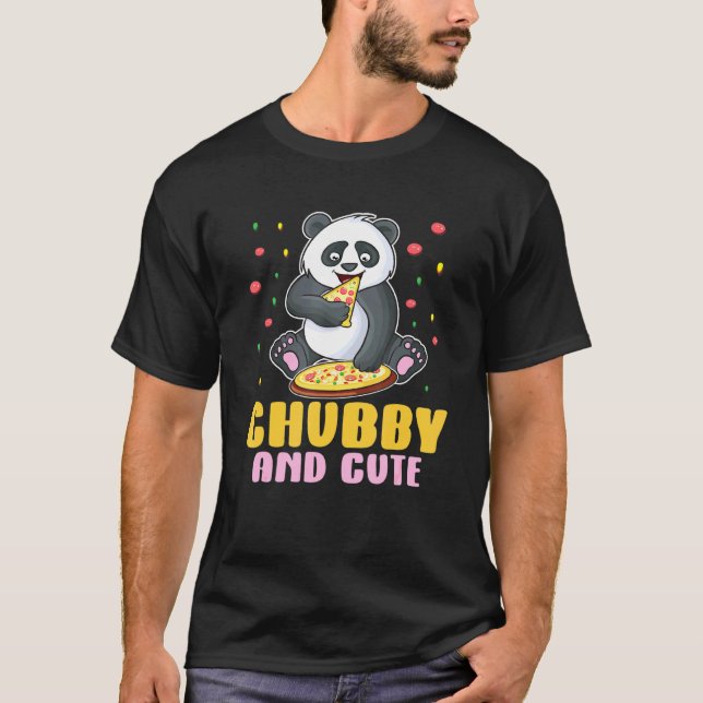 Camiseta Panda Chubby E Bonita Para Fãs De Urso Panda (Frente)