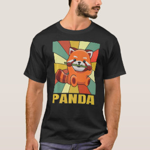 Camiseta Panda Citação Para Um Especialista Em Panda Vermel