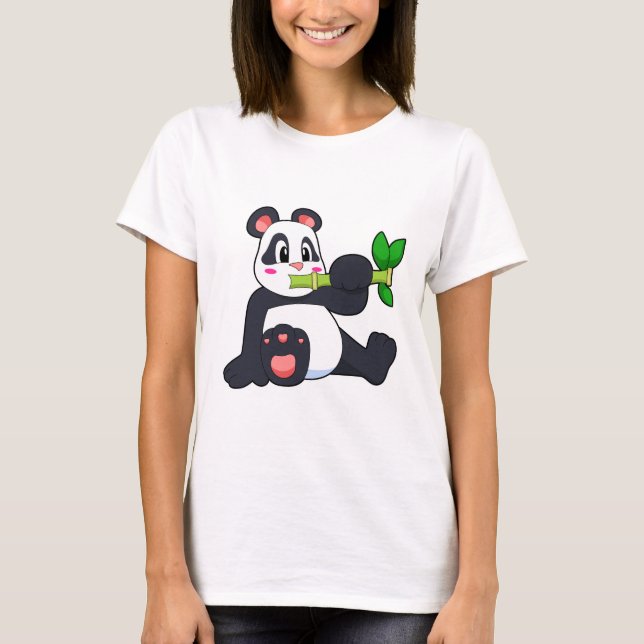 Camiseta Panda com Bamboo (Frente)