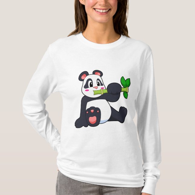 Camiseta Panda com Bamboo (Frente)