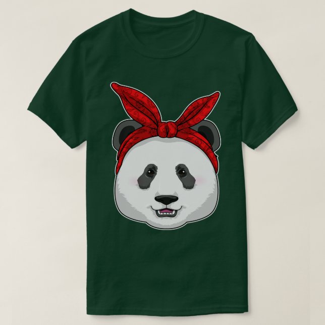 Camiseta Panda com Bandana (Frente do Design)