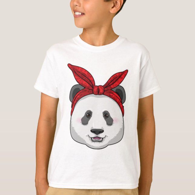 Camiseta Panda com Bandana (Frente)