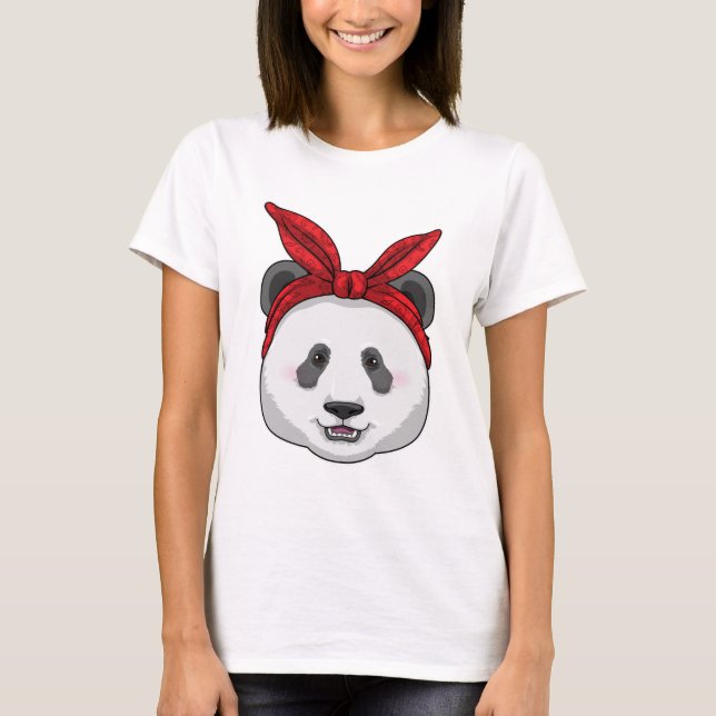 Camiseta Panda com Bandana (Frente)