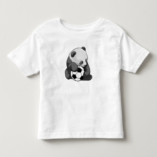 Camiseta Panda com bola de futebol (Frente)