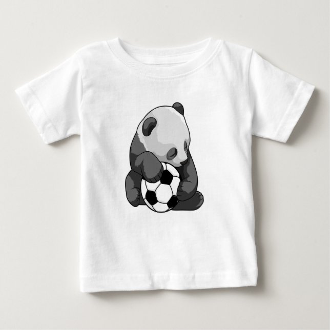 Camiseta Panda com bola de futebol (Frente)