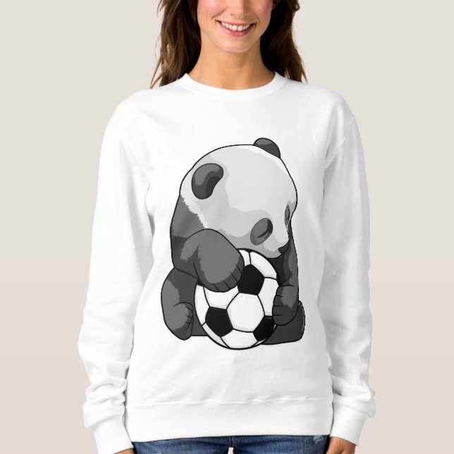 Camiseta Panda com bola de futebol (Frente)
