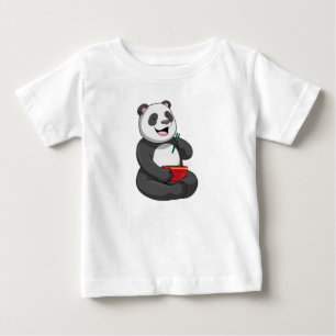 Camiseta Panda com Bowl Ramen