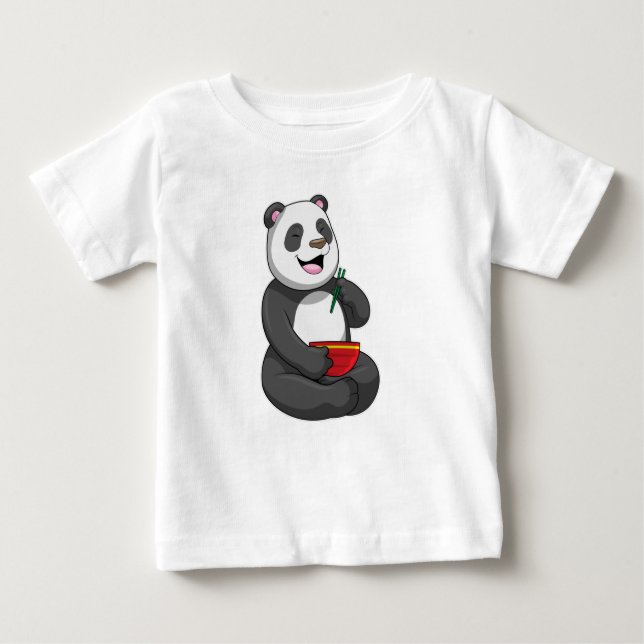 Camiseta Panda com Bowl Ramen (Frente)