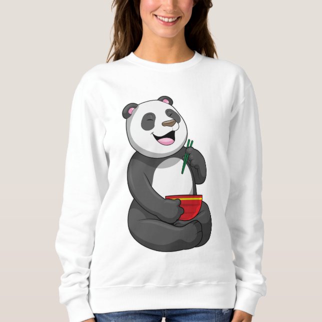 Camiseta Panda com Bowl Ramen (Frente)