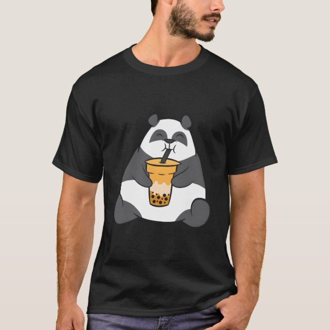 Camiseta Panda Com Chá de Bolhas (Frente)