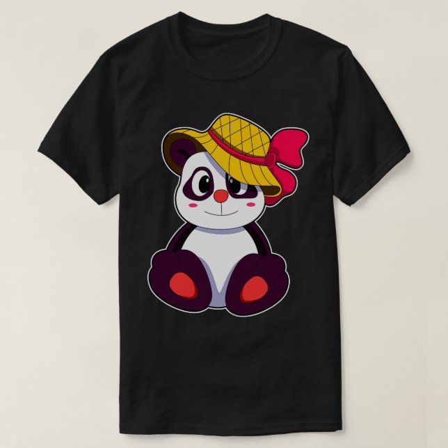 Camiseta Panda com chapéu (Frente do Design)