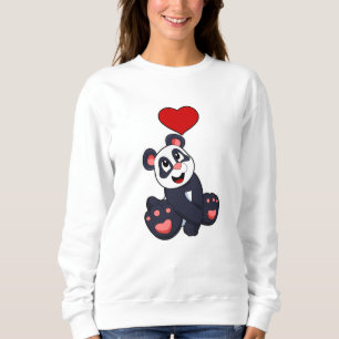 Camiseta Panda com Coração