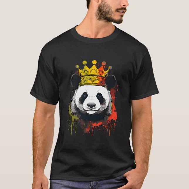 Camiseta Panda Com Coroa (Frente)