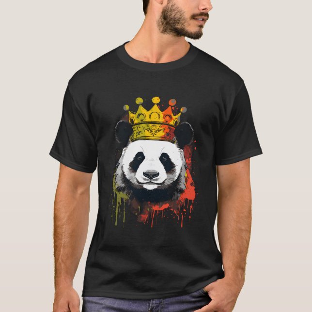 Camiseta Panda com Coroa (Frente)