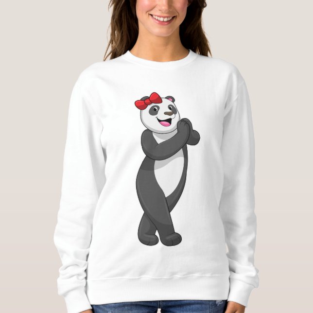 Camiseta Panda com Faixa de Opções (Frente)