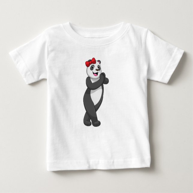 Camiseta Panda com Faixa de Opções (Frente)