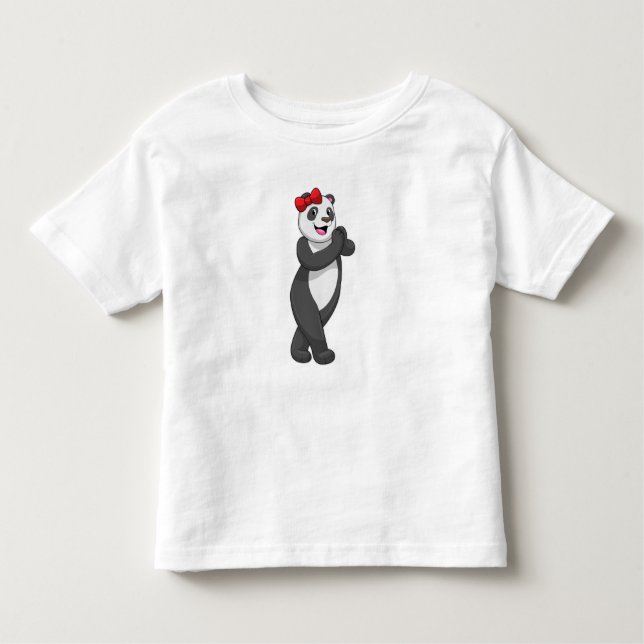 Camiseta Panda com Faixa de Opções (Frente)