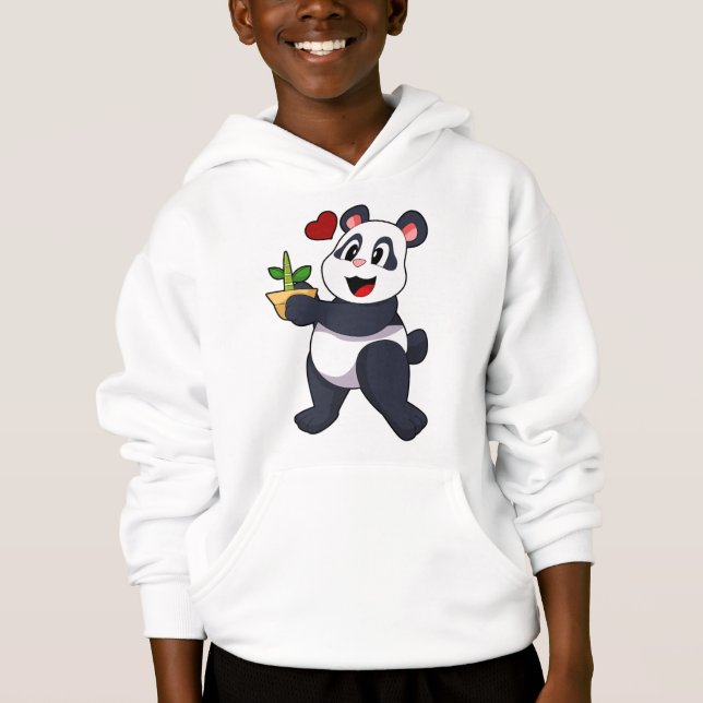 Camiseta Panda com Flor Bamboo (Frente)