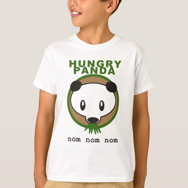 Camiseta panda com fome (Frente)