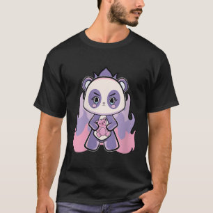 Camiseta Panda com Gótico de Pastel de Urso