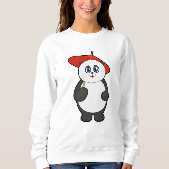 Camiseta Panda com guarda-chuva (Frente)