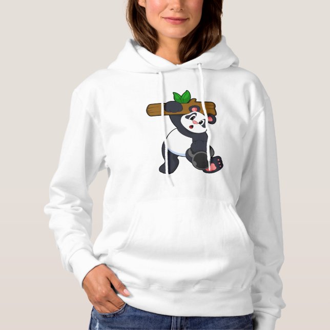 Camiseta Panda com madeira no treino da Força (Frente)