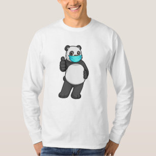 Camiseta Panda com máscara de rosto