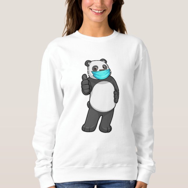 Camiseta Panda com máscara de rosto (Frente)