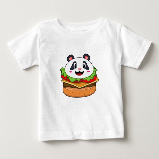 Camiseta Panda com o Burger (Frente)