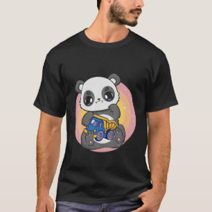 Camiseta Panda Com Pacificador Kawaii Bear Cub Brinquedo Co
