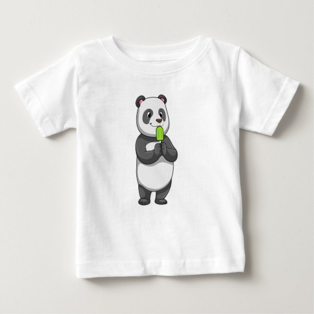 Camiseta Panda com picolé (Frente)