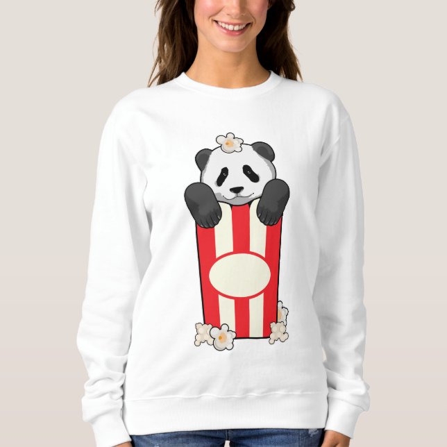 Camiseta Panda com pipoca (Frente)