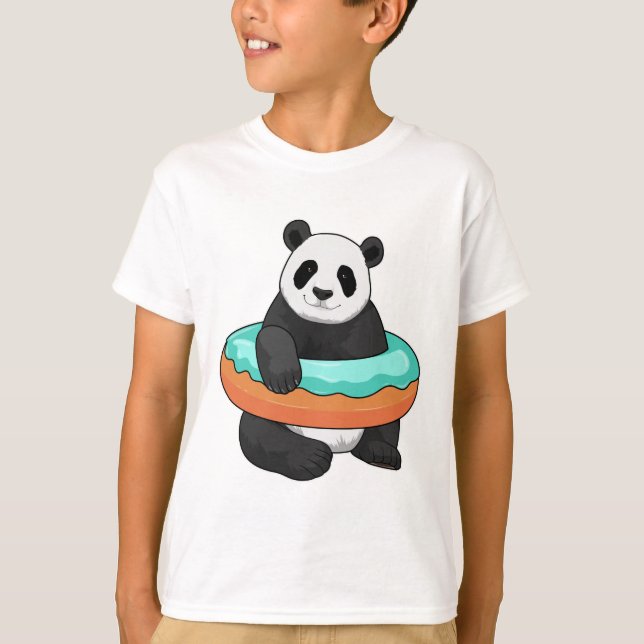 Camiseta Panda com Rosquinha (Frente)